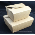 Factory Kraft Take Away Paper Box para ensalada de fideos Rice Soup